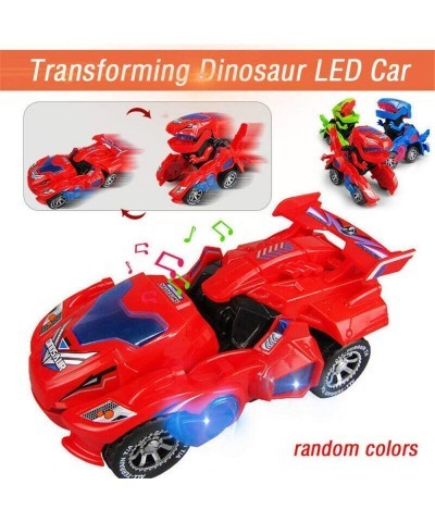 Transforming Toys Dinosaur Cars Combined Into One Automatic Transformation Transformation of Dinosaur LED Cars Lamps (Red) $2...