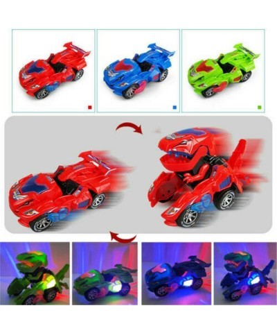 Transforming Toys Dinosaur Cars Combined Into One Automatic Transformation Transformation of Dinosaur LED Cars Lamps (Red) $2...