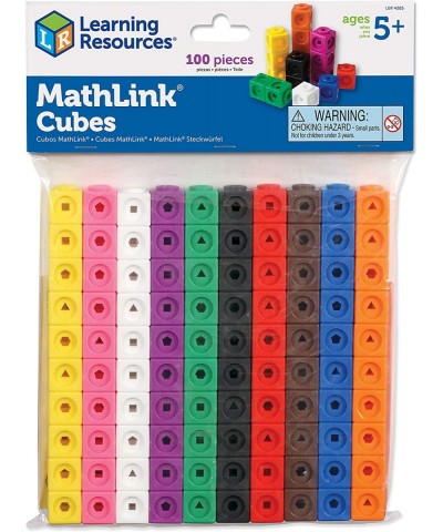 Link 'N' Learn Links - 500 Pieces Ages 3+ Preschool Learning Supplies Toddler Learning Toys & Mathlink Cubes Educational Coun...