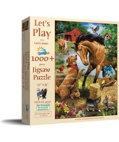 Let's Play Large Piece 1000 pc Jigsaw Puzzle - SUNSOUT INC $33.46 Jigsaw Puzzles