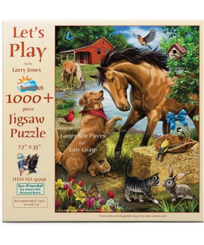 Let's Play Large Piece 1000 pc Jigsaw Puzzle - SUNSOUT INC $33.46 Jigsaw Puzzles