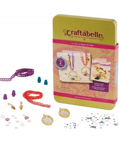 – Living Lockets Creation Kit – Locket Making Kit – 85pc Necklace Set with Charms and Beads – DIY Jewelry Kits for Kids 8 Yea...