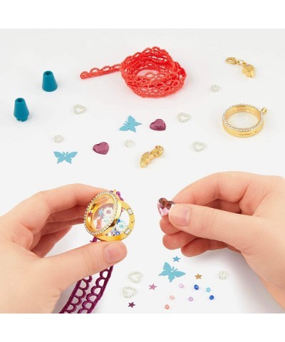 – Living Lockets Creation Kit – Locket Making Kit – 85pc Necklace Set with Charms and Beads – DIY Jewelry Kits for Kids 8 Yea...