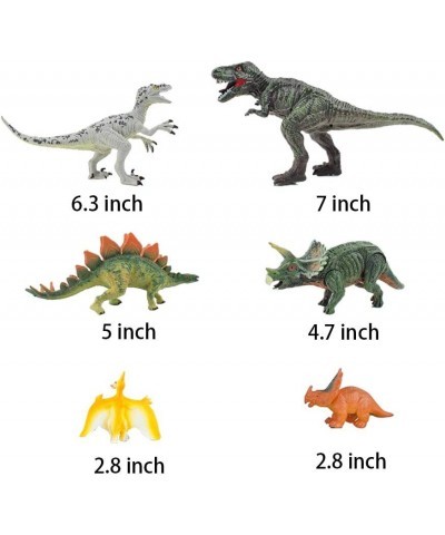 Kids Dinosaur Figures Toys 3-7 Inch Plastic Dinosaur Playset STEM Educational Realistic Dinosaur Figurine for Boys Girls Todd...