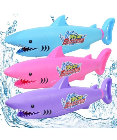 AINOLWAY Water Guns for Kids Squirt Water Blaster Shark Designed 3 Pack Summer Water Shooter Toy Guns for Kids Ages 4-12 Toy ...