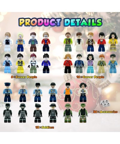 Mini Figure Toy 30PCS Minifigures Stuffer Minifigures Building Bricks with Accessories Boys and Girls Little Gift for Christm...