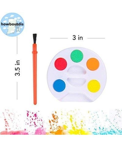 (24) Piece Paint Set - Party Favors - Craft Supply - Includes (5) Water Colors and a Brush - Great for Beginning Artists and ...