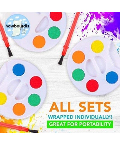 (24) Piece Paint Set - Party Favors - Craft Supply - Includes (5) Water Colors and a Brush - Great for Beginning Artists and ...