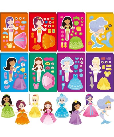 48 Pcs Princess Dress-Up Stickers Make a Face Princess Stickers Make Your Own Princess Stickers Princess Birthday Party Favor...