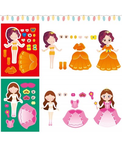 48 Pcs Princess Dress-Up Stickers Make a Face Princess Stickers Make Your Own Princess Stickers Princess Birthday Party Favor...