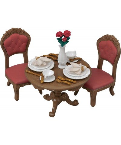 Calico Critters Town Series Furniture Sets Doll House Furniture Chic Dining Table Set $17.46 Dollhouse Accessories