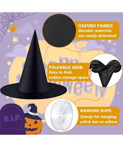 Witch Hats Halloween Party Favors Costume Accessory Hanging Black Witch Hat with 98 Feet Hanging Rope for Halloween $25.32 Ki...