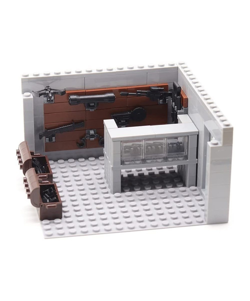 DIY Military Series Building Bricks Model Set Simulation Military War Scene Equipment Accessories (Weapon Shop) $33.20 Toy Bu...