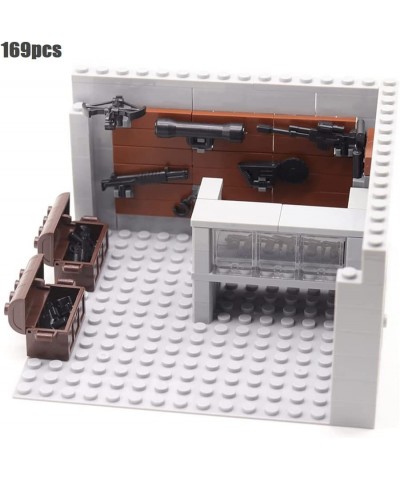 DIY Military Series Building Bricks Model Set Simulation Military War Scene Equipment Accessories (Weapon Shop) $33.20 Toy Bu...