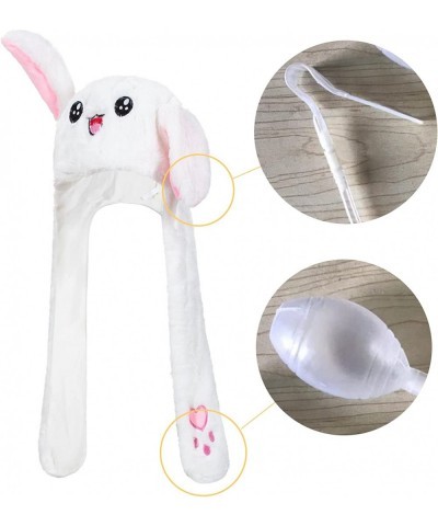 Plush Bunny Rabbit Ear Moving Jumping Hat Cap for Kids Children Women Girls Cosplay Easter Christmas Party Holiday $22.43 Kid...