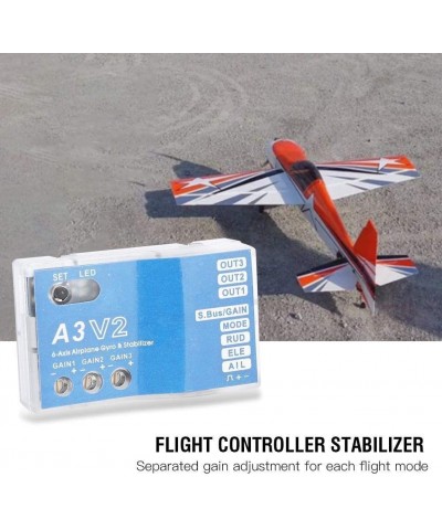 Flight Controller Stabilizer - F50A 3-Axle Gyro A3 V2 System For RC Fixed-wing Airplane 1PC $44.86 Remote & App Controlled Ve...