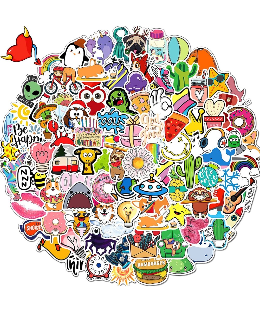 Stickers for Water Bottles 100 Pcs Waterproof Fun Vinyl Aesthetic Stickers Computer Laptop Skateboard Stickers for Kids Teens...