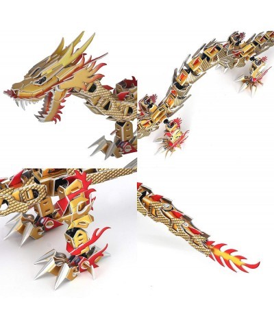 3D Puzzle Dinosaur Series Chinese Dragon Jigsaw Puzzles for Kids and Adults Imitation Robot Design Decoration Craft Gift Hand...