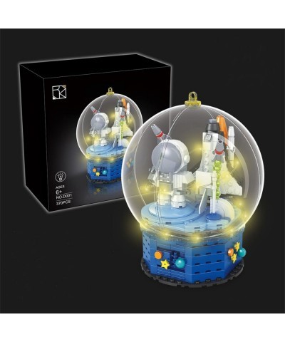 Mini Building Blocks Sets Spaceman Crystal Ball Music Box Kid Building Toy for Educational Learning Science Gifts for Birthda...