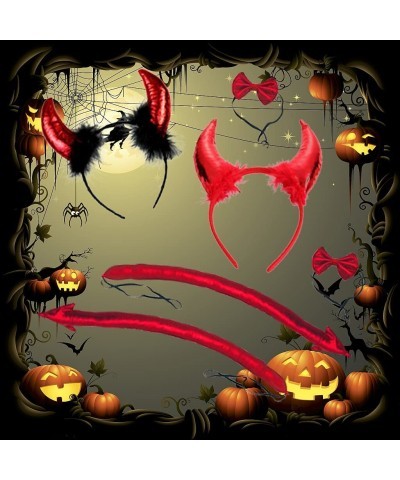 Halloween Devil Headband Horn Costume Set for Halloween Animal Creature Costume Accessory Kit $15.91 Kids' Costumes