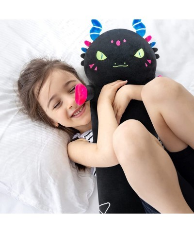 Long Dragon Plush Body Pillow 20” Luminous Light Up Dinosaur Stuffed Animals Kawaii Night Light Plushies Pillow Glow in The D...