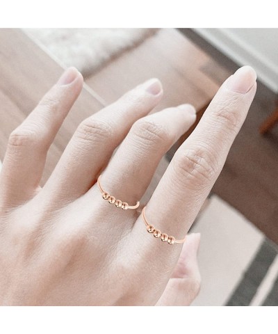 2Pcs Fidget Ring for Anxiety Ring for Women Fidget Spinner Ring Inspirations Anxiety Beads Ring for Women and Lovers $15.86 F...