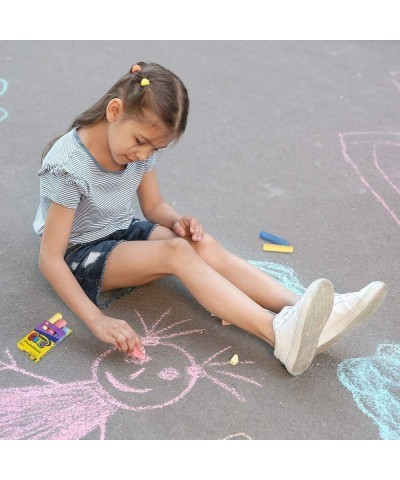 Jumbo Chalk Set for Kids 3 Boxes Each Box with 3 Chalk Sticks Non-Toxic Dust Free and Washable - for Driveway Pavement Outdoo...