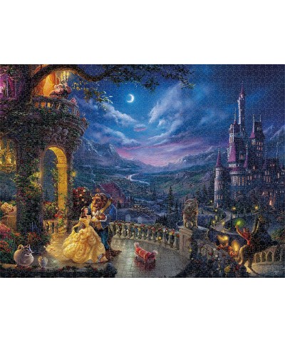 Thomas Kinkade - Disney Dreams Collection - Beauty and The Beast Dancing in The Moonlight - 1500 Piece Jigsaw Puzzle $27.80 J...