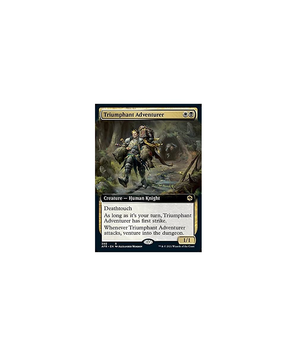 Magic: the Gathering - Triumphant Adventurer (390) - Extended Art - Adventures in The Forgotten Realms $10.80 Trading Cards &...