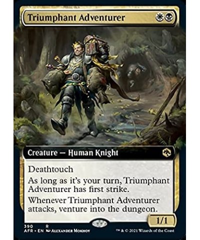 Magic: the Gathering - Triumphant Adventurer (390) - Extended Art - Adventures in The Forgotten Realms $10.80 Trading Cards &...