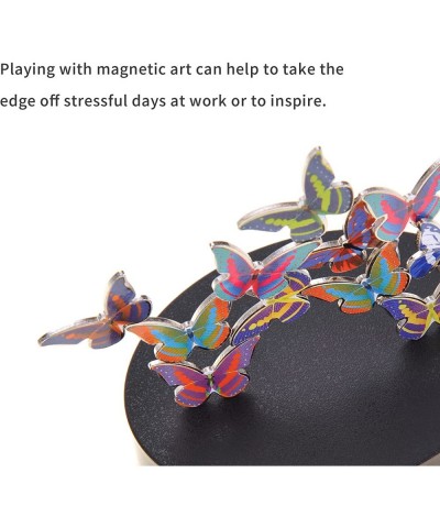 Toy Magnetic Desktop Sculpture (Butterflies) | Mini Magnetic Art Decoration for Desktop | Fun Stress Relief Office Gift $23.4...