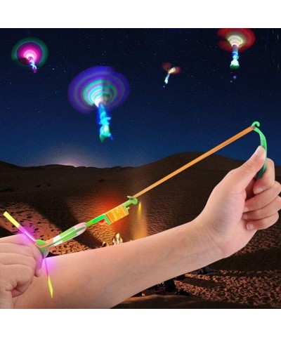 LED Helicopter Shooters 12 Pack Glow Stick Shooters LED Helicopter Shooters Party Games Kids Party Amazing Led Light Arrow Ro...