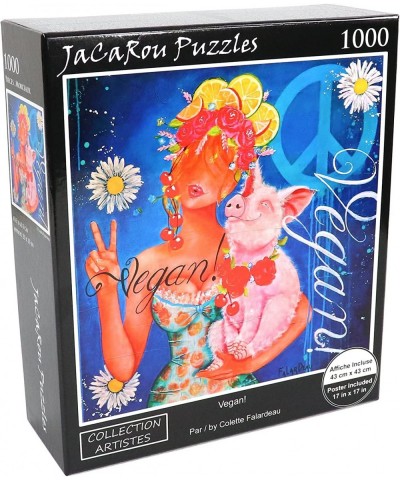 Vegan 1000 Pieces Jigsaw Puzzle $44.40 Jigsaw Puzzles