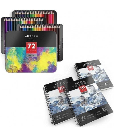 Watercolor Pad Expert Pack and Watercolor Pencils Bundle Drawing Art Supplies for Artist Hobby Painters & Beginners $94.10 Ki...