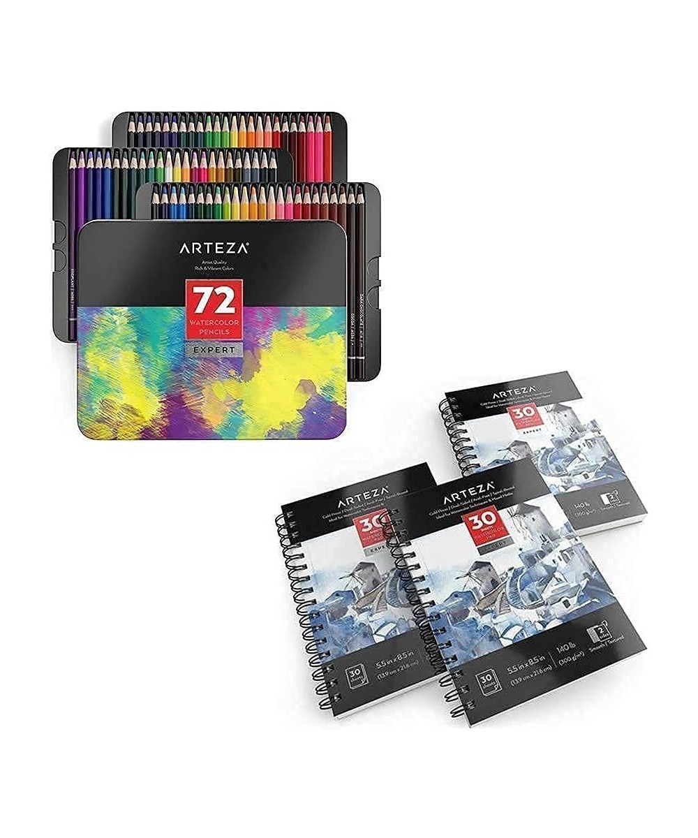 Watercolor Pad Expert Pack and Watercolor Pencils Bundle Drawing Art Supplies for Artist Hobby Painters & Beginners $94.10 Ki...