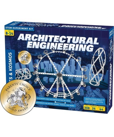 Architectural Engineering | Science Experiment & Model Building Kit | Build 26 Models of Structures & Structural Elements | A...