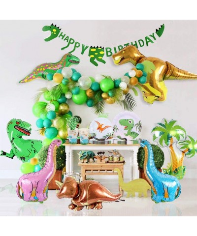 Dinosaur Tableware Set Dinosaur Birthday Party Supplies Set for 20 Gusets Dinosaur Party Bundle Includes Plates Napkins Cups ...