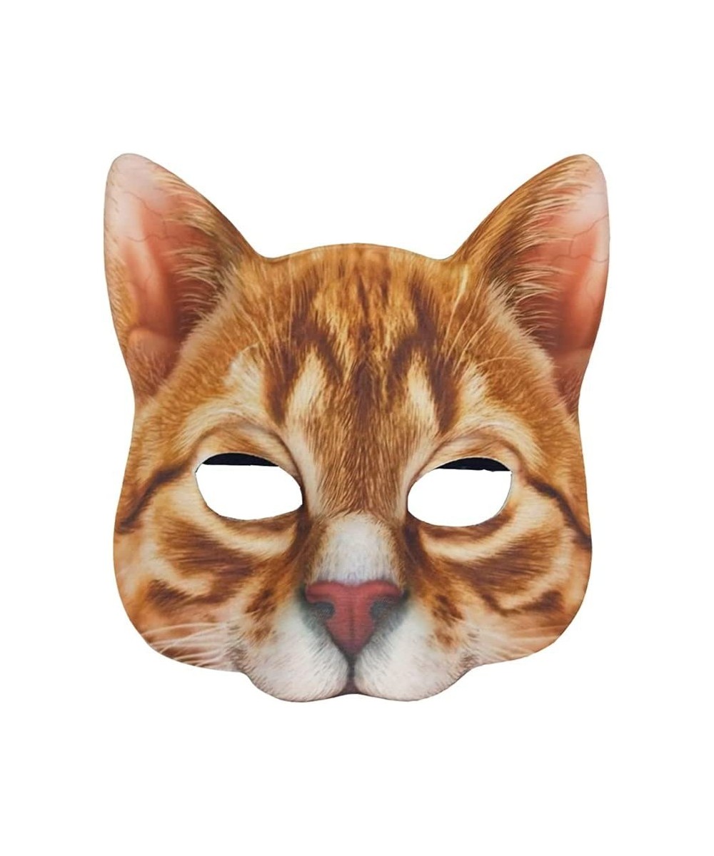 Cat Mask Animal Half Face Mask Fancy Dress Animal Tabby Mask Animal Cat Head Mask Halloween Novelty Costume Party Accessory $...