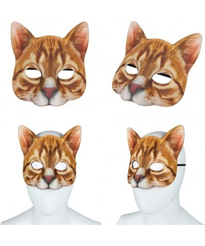 Cat Mask Animal Half Face Mask Fancy Dress Animal Tabby Mask Animal Cat Head Mask Halloween Novelty Costume Party Accessory $...