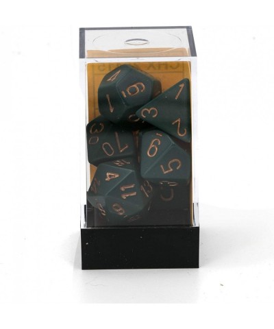 CHX25415 Dice-Opaque Dusty Green/Copper Set $15.39 Game Accessories