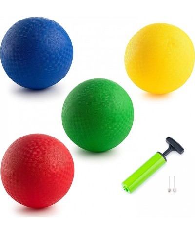 Dodgeball Balls - (Heavy Duty - 400 Gram) Set of 4 PG Dodge-Ball Balls for Kids and Adults Official Size for Dodgeball and Ha...