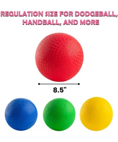 Dodgeball Balls - (Heavy Duty - 400 Gram) Set of 4 PG Dodge-Ball Balls for Kids and Adults Official Size for Dodgeball and Ha...