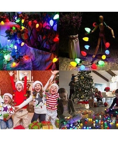 LED Flashing Glasses Gloves Necklace for New Year Chrismas Birthday Party Glow in the Dark Light Up Gifts for Kids Adults(3PC...