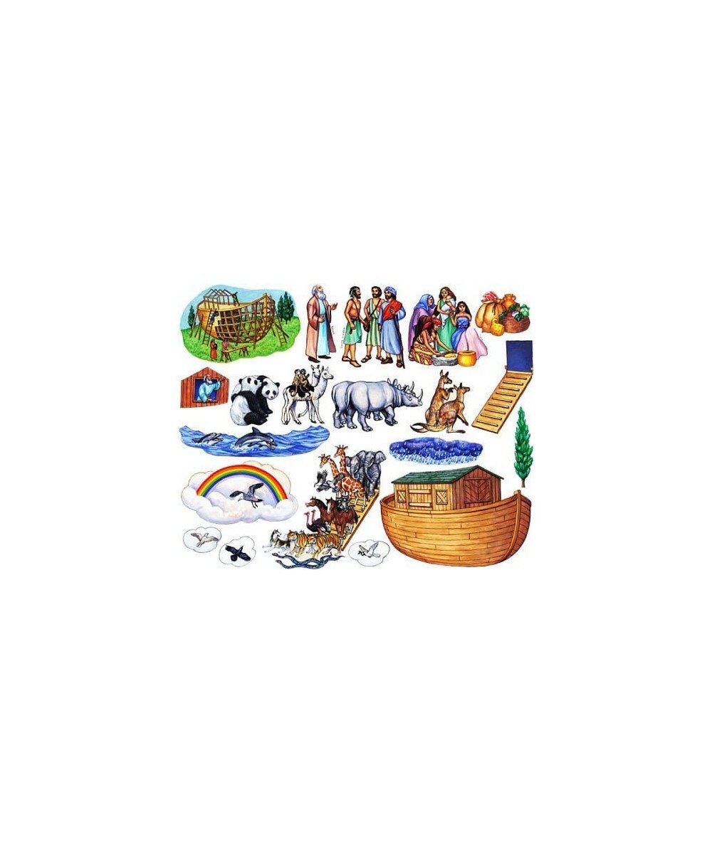 Noah's Ark Bible Felt Figures for Flannel Board Stories Noah Animals Ark (Regular Precut (Adult apprx 4.75" Tall)) $38.96 Mag...