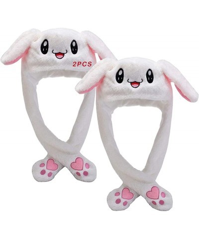 2PCS Cute Bunny Hat with Moving Ears Funny Rabbit Hat Soft Jumping Animal Hat for Women Kids Party Christmas Gift $34.00 Kids...