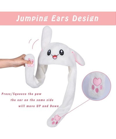 2PCS Cute Bunny Hat with Moving Ears Funny Rabbit Hat Soft Jumping Animal Hat for Women Kids Party Christmas Gift $34.00 Kids...