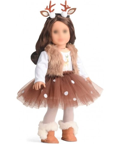 18 Inches Doll Clothes Christmas Deer Costume Tutu Dress fits 18 Inch Doll $29.40 Doll Accessories