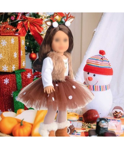 18 Inches Doll Clothes Christmas Deer Costume Tutu Dress fits 18 Inch Doll $29.40 Doll Accessories