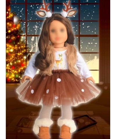 18 Inches Doll Clothes Christmas Deer Costume Tutu Dress fits 18 Inch Doll $29.40 Doll Accessories