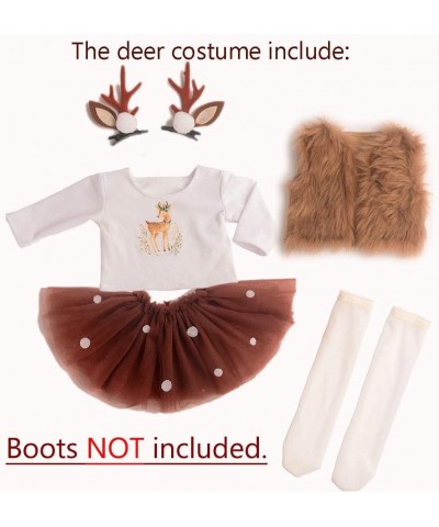 18 Inches Doll Clothes Christmas Deer Costume Tutu Dress fits 18 Inch Doll $29.40 Doll Accessories